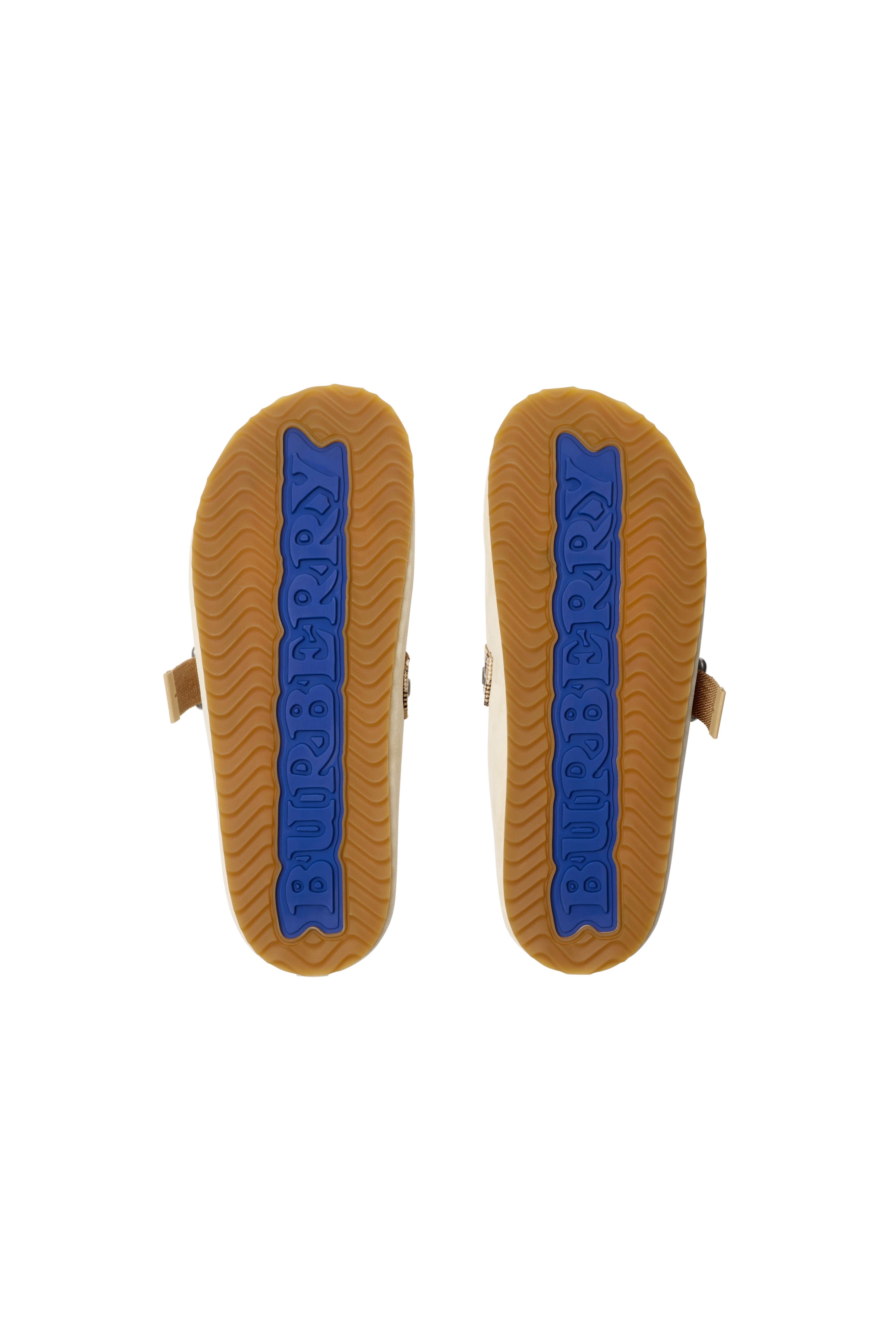 Burberry Suede Urchin Clogs, Alternate, color, Bake