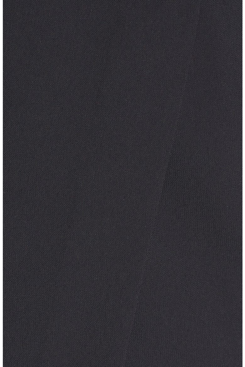 Asymmetrical Faux Wrap Skirt, Alternate, color, BLACK