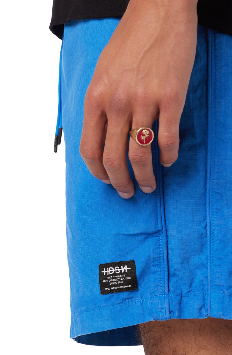 Hudson Jeans Racer Stretch Ripstop Drawstring Shorts, Alternate, color,