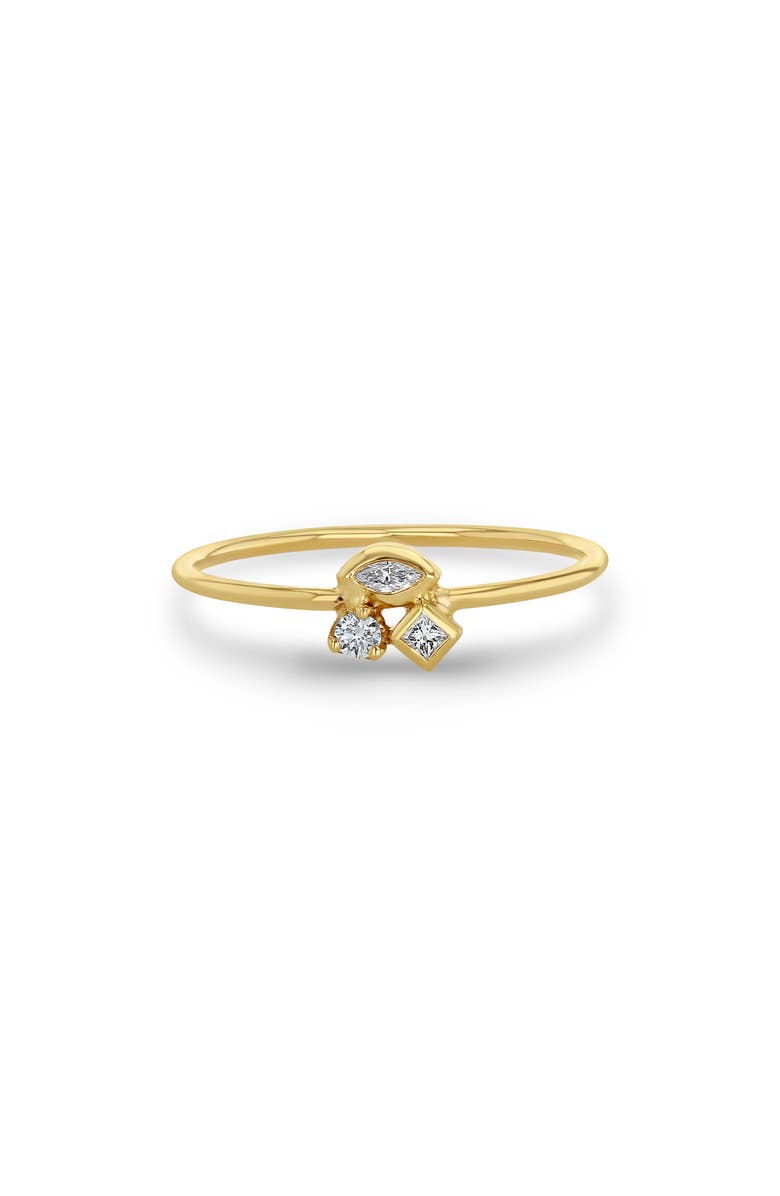 Zoë Chicco Diamond Cluster Ring, Main, color,