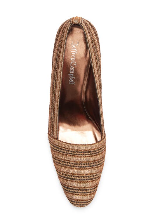 Jeffrey Campbell Mantra Woven Pump In Brown