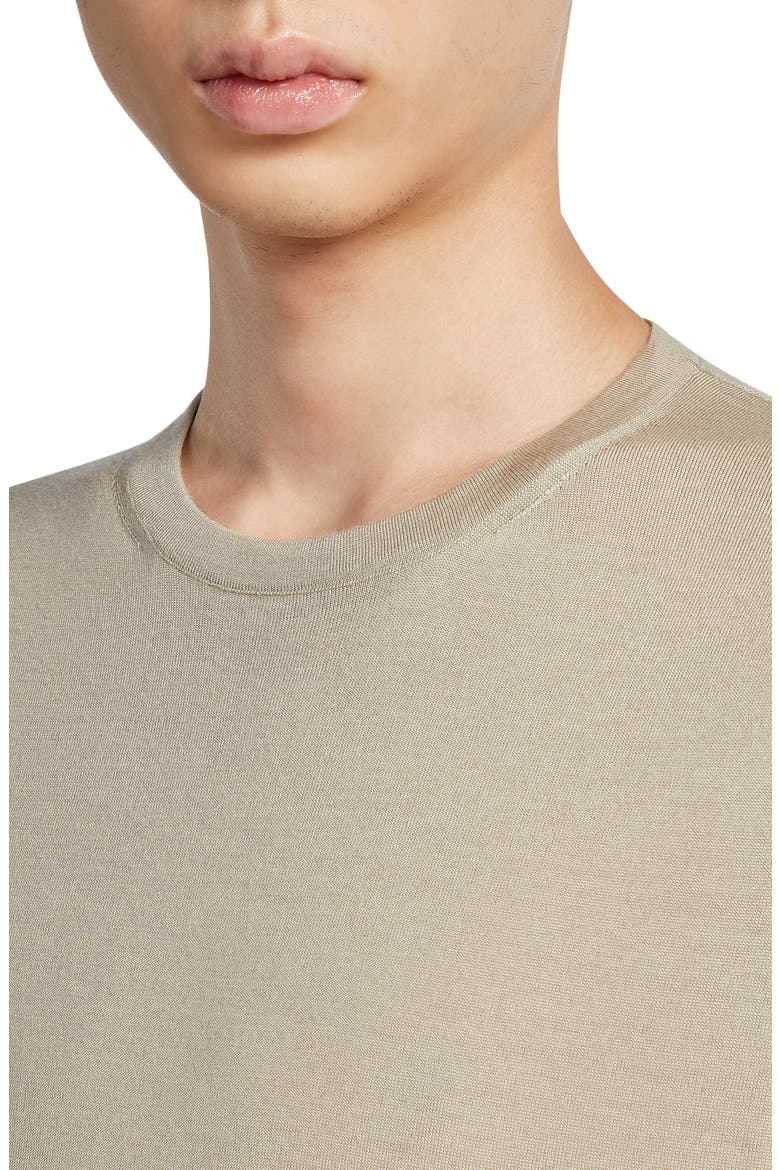 Casheta Cashmere & Silk Sweater, Alternate, color, BEIGE