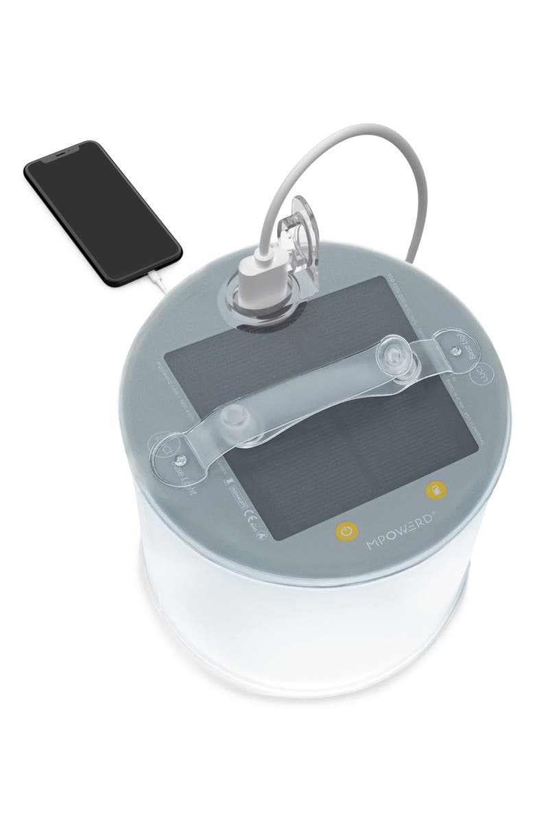MPOWERD Luci Base Solar Inflatable Lantern & Power Bank, Main, color, 