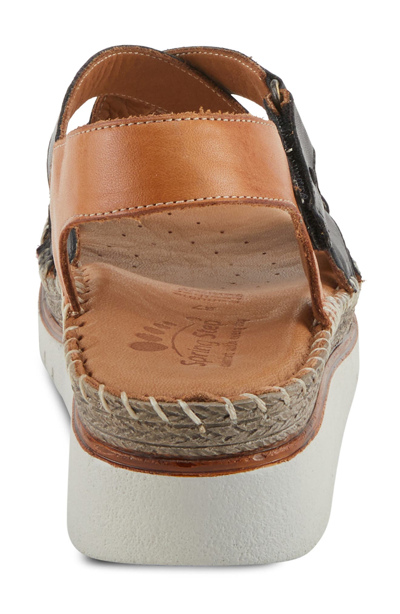 Spring Step Migula Slingback Wedge Sandal, Alternate, color, Black