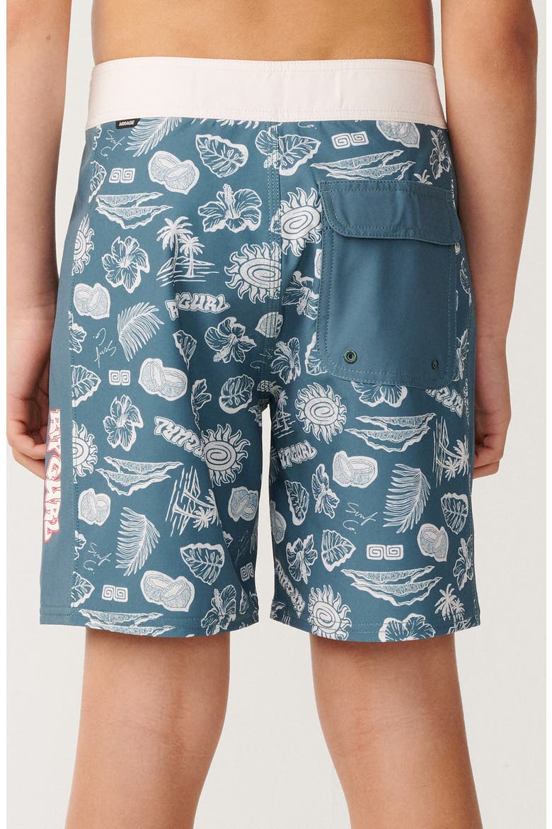 Kids' Surf Shack Elasto Board Shorts, Alternate, color, MUTED GREEN