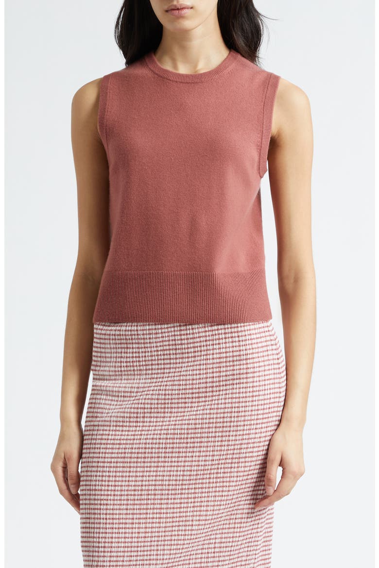 Wool Blend Crewneck Shell, Main, color, ROSE JAM