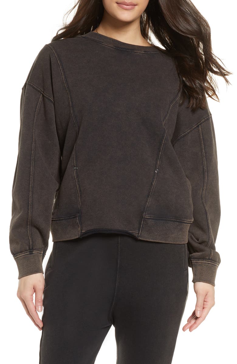 FREE PEOPLE MOVEMENT Go For Gold Reversible Pullover, Alternate, color, 