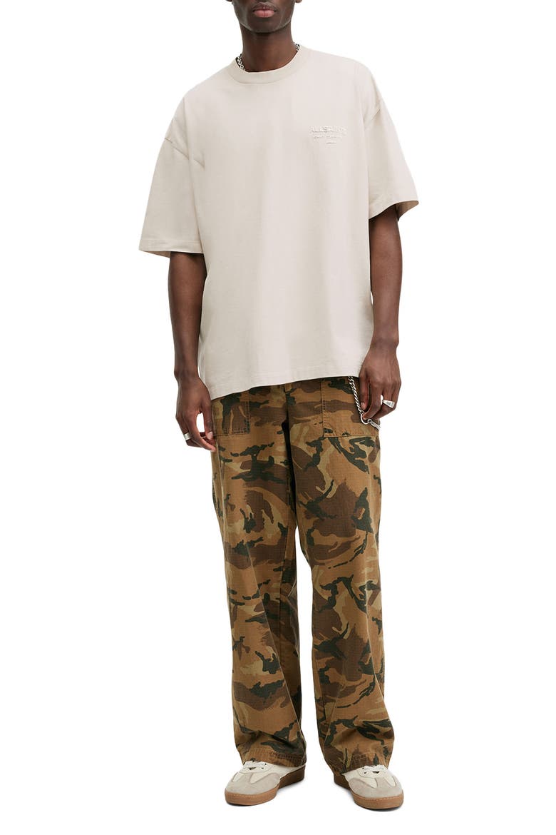 Xander Crewneck T-Shirt, Alternate, color, MUTED WHITE