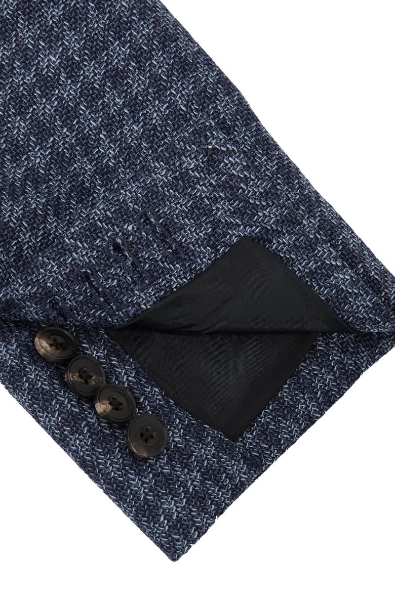 Reiss Romana Houndstooth Check Sport Coat, Alternate, color, Navy