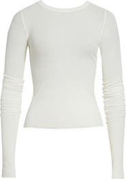Rick Owens Crop Rib Long Sleeve T-Shirt