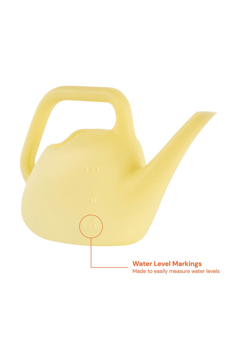 0.4 Gallon Translucent Watering Can, Alternate, color, Yellow