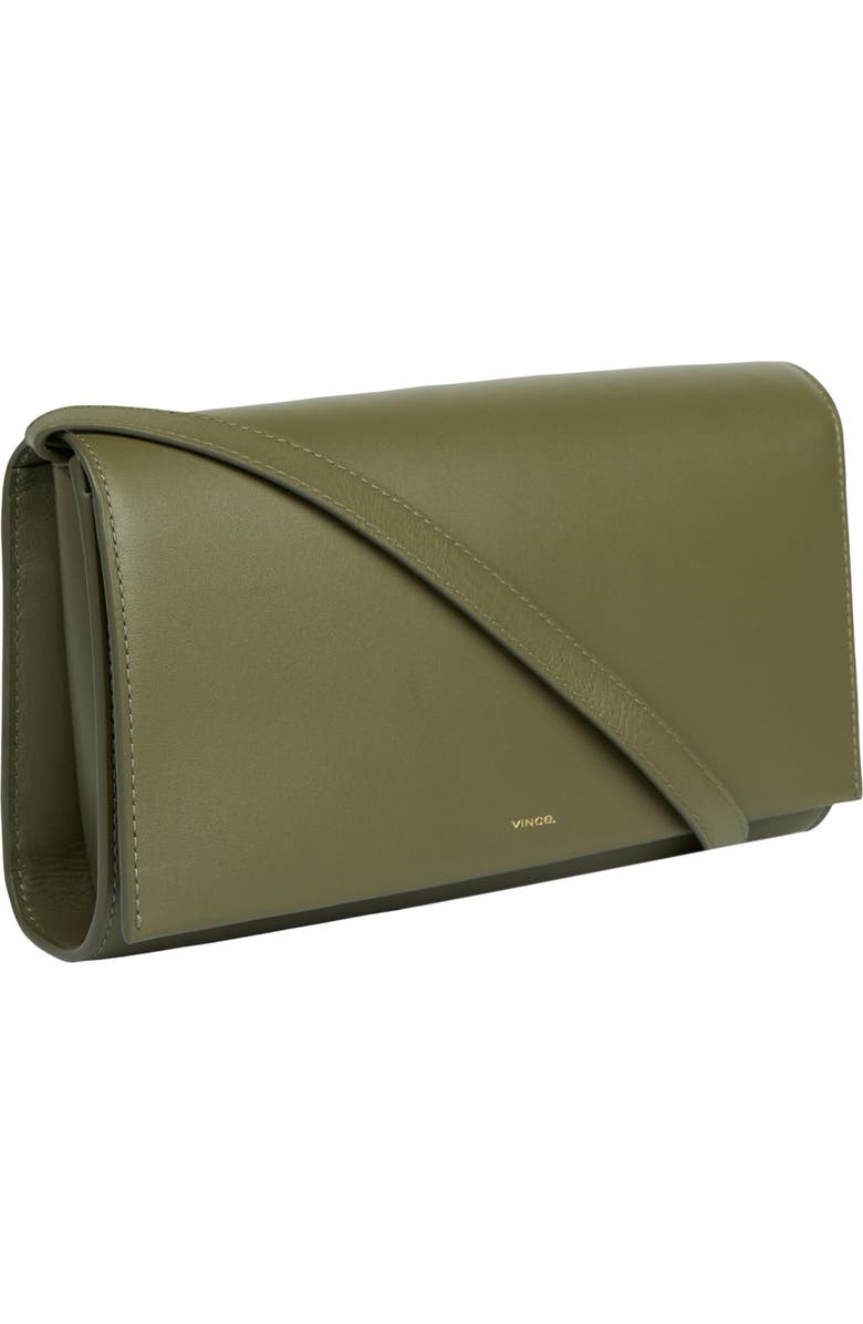 Vince Nappa Leather Wallet on a Strap, Alternate, color, Pinegrove