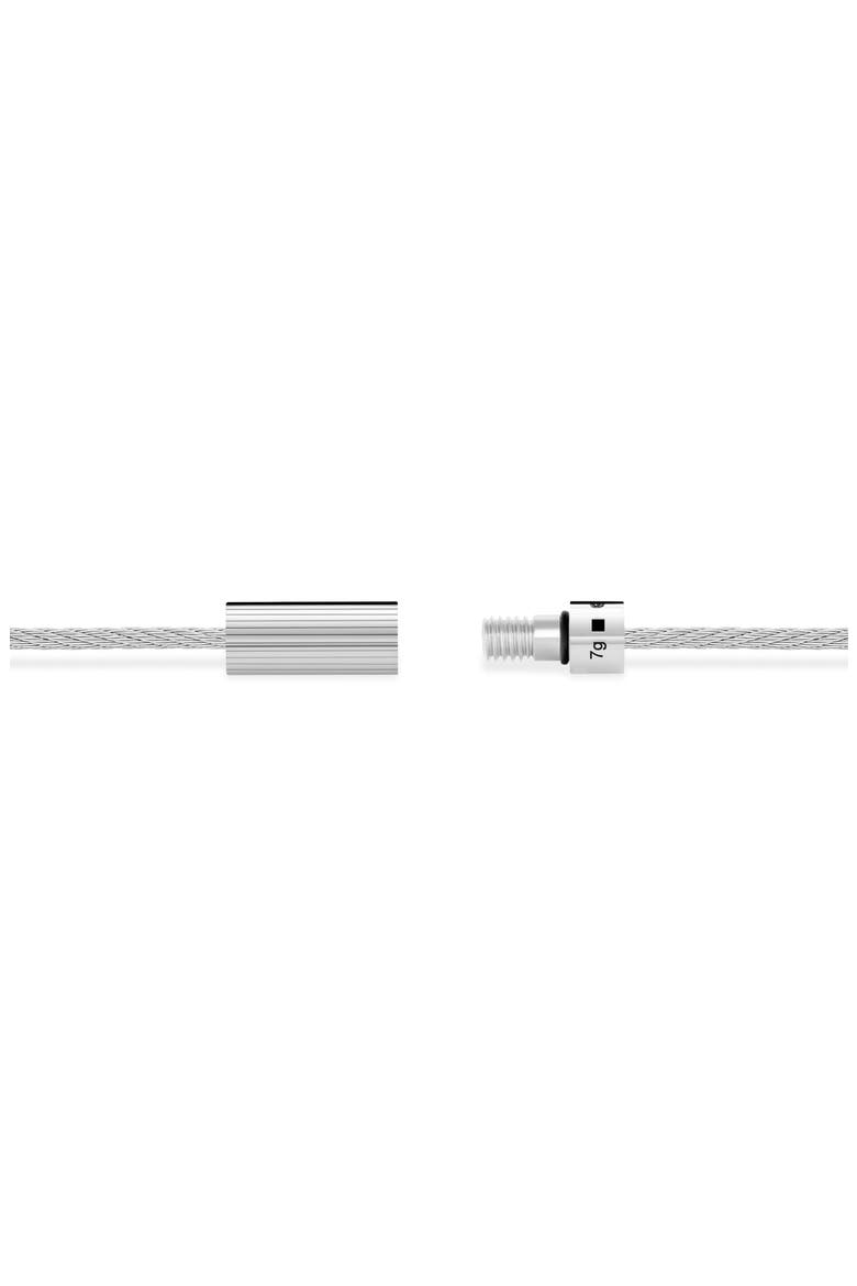 7G Polished Sterling Silver Horizontal Engraving Cable Bracelet, Alternate, color, SILVER