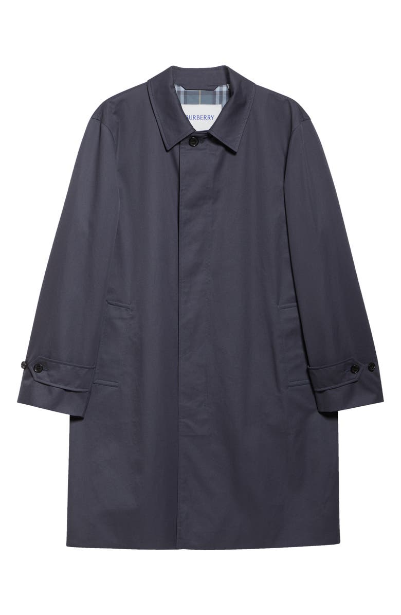Burberry Cotton Gabardine Car Coat, Alternate, color, Magnet