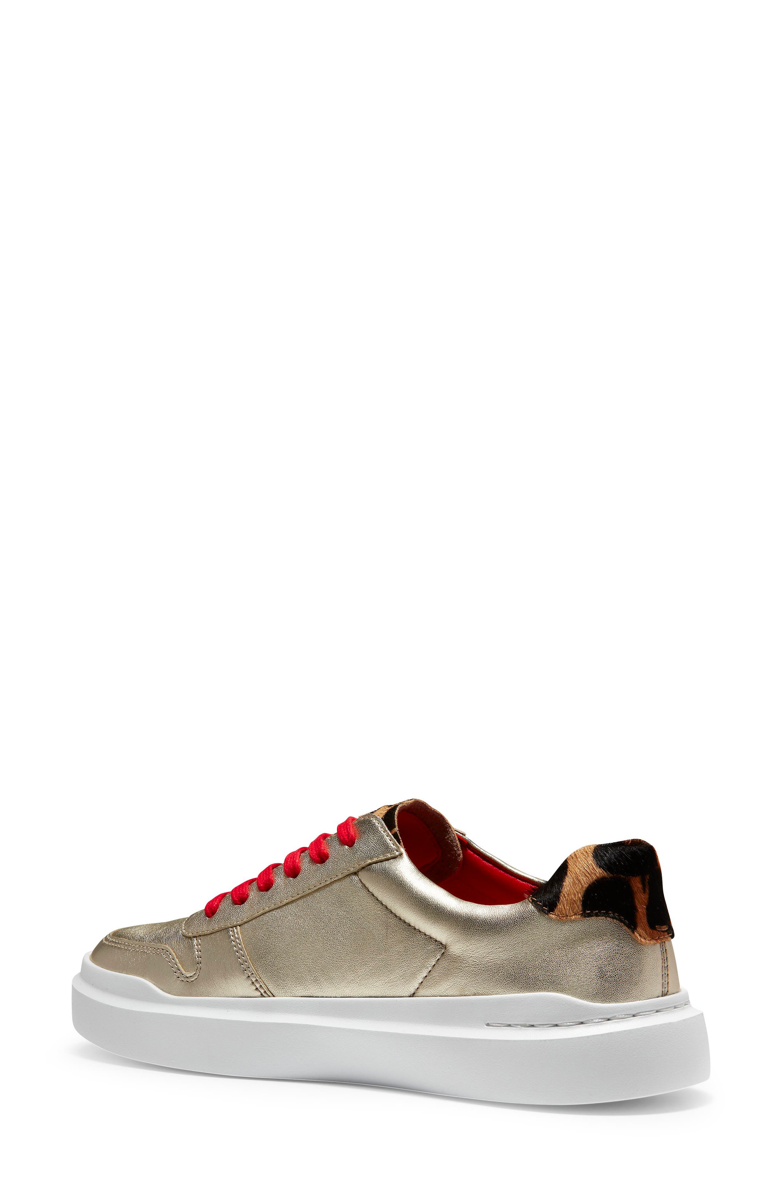 GrandPro Rally Sneaker, Alternate, color, LIGHT GOLD/ WHITE LEATHER