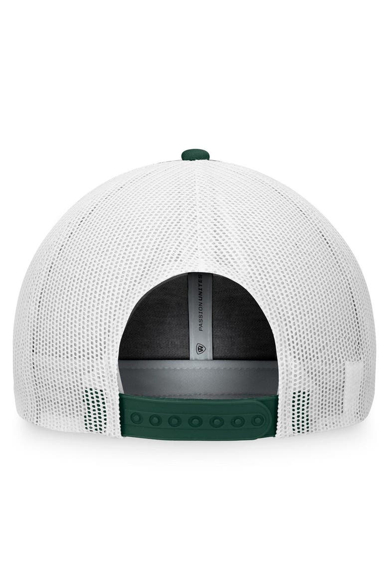 Men's Top of the World Green/Black Michigan State Spartans Daybreak Foam Trucker Adjustable Hat, Alternate, color, Green
