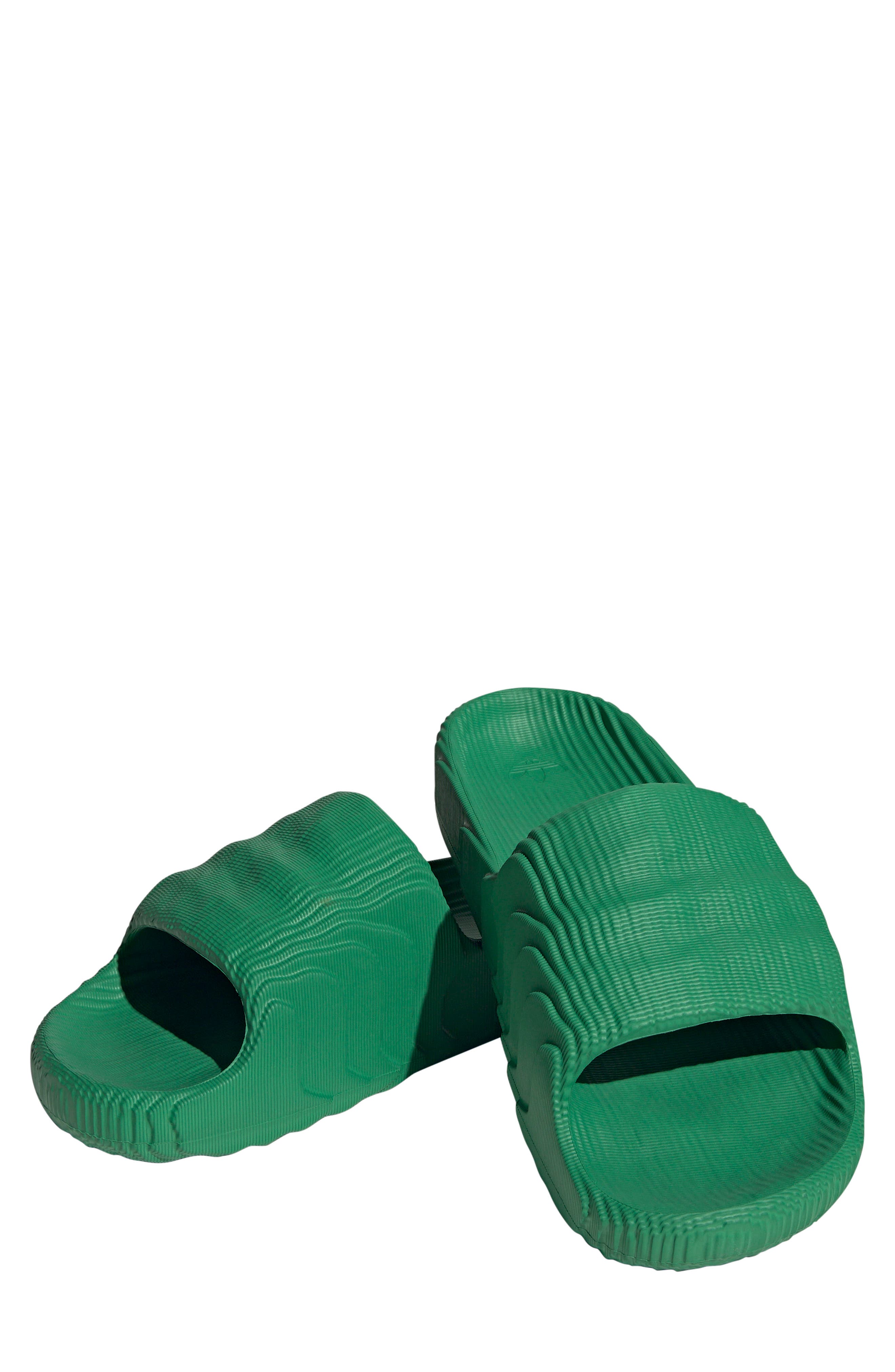 adidas Gender Inclusive Adilette 22 Sport Slide, Main, color, Green/ Ftwr White/ Green