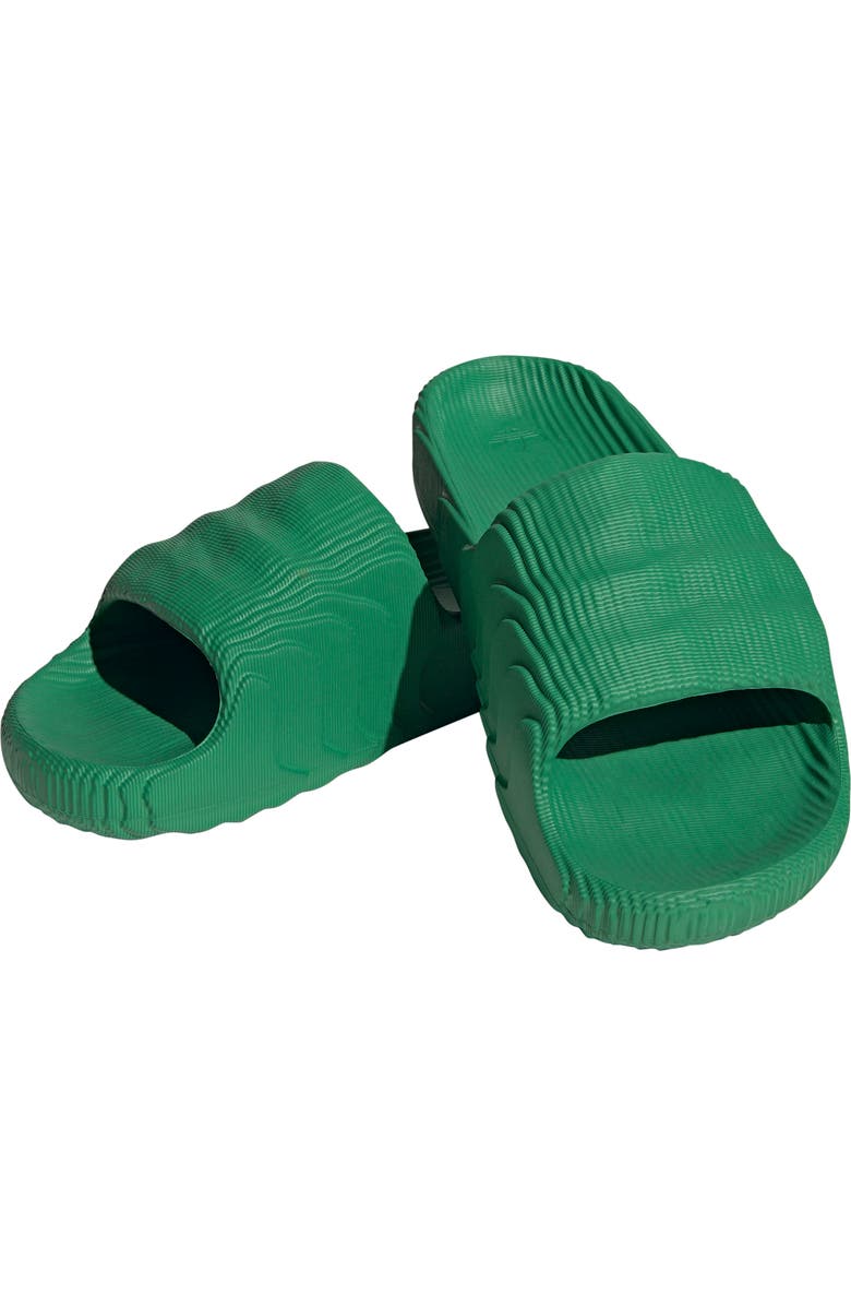 adidas Gender Inclusive Adilette 22 Sport Slide, Main, color, Green/ Ftwr White/ Green