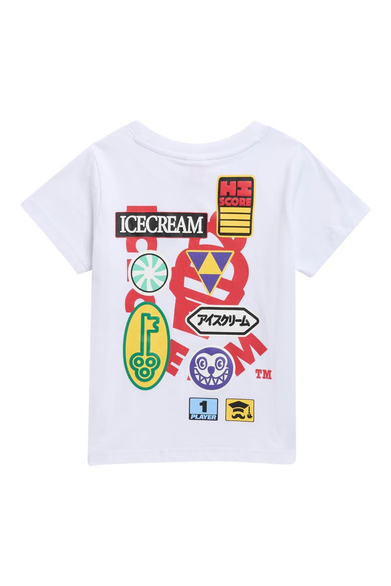 Kids' Icons Cotton Crewneck T-Shirt, Alternate, color, WHITE