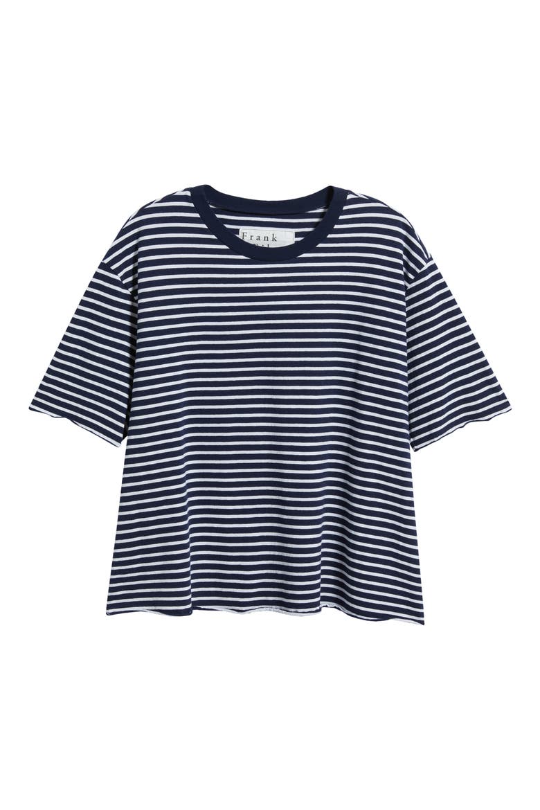 Perry Stripe Cotton Crewneck T-Shirt, Alternate, color, YACHT STRIPE