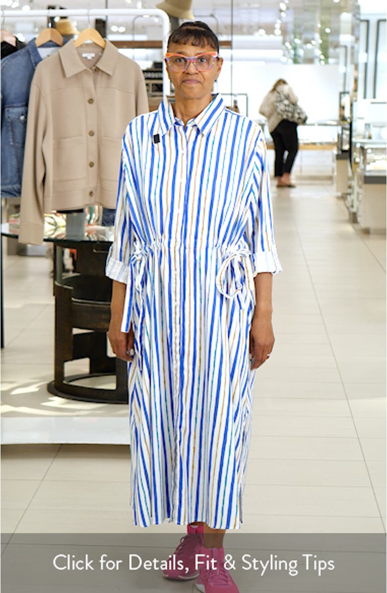 Jamie Oasis Stripe Long Sleeve Shirtdress