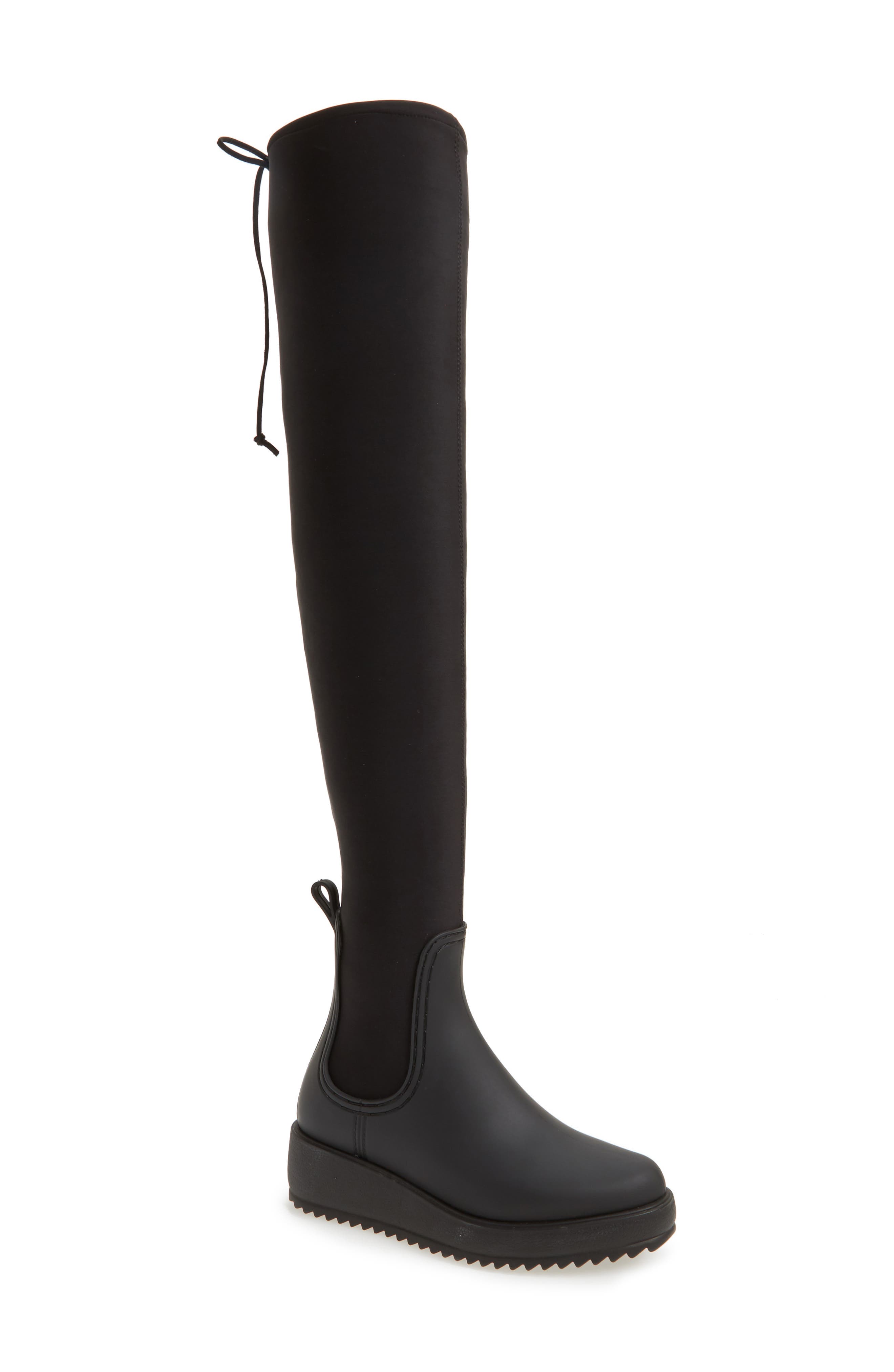 Jeffrey Campbell Monsoon Over the Knee Platform Rain Boot, Main, color, 