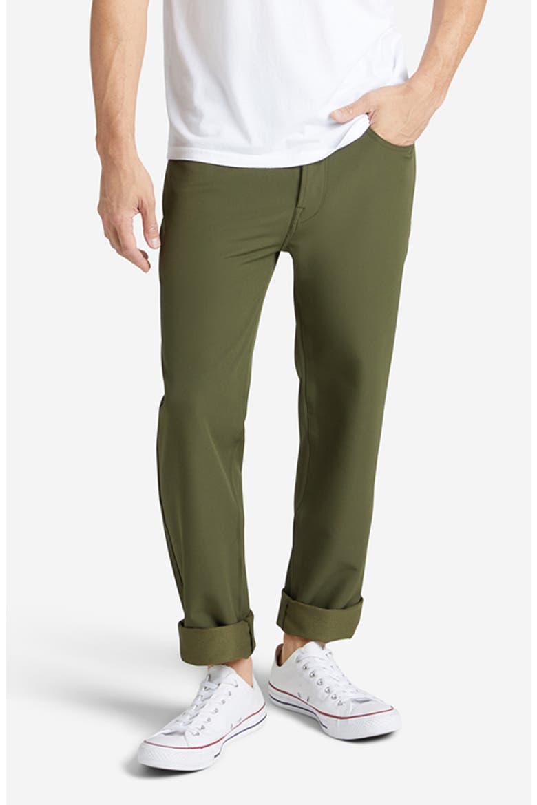 Stretch Twill Five Pocket Pants, Main, color, OLIVE