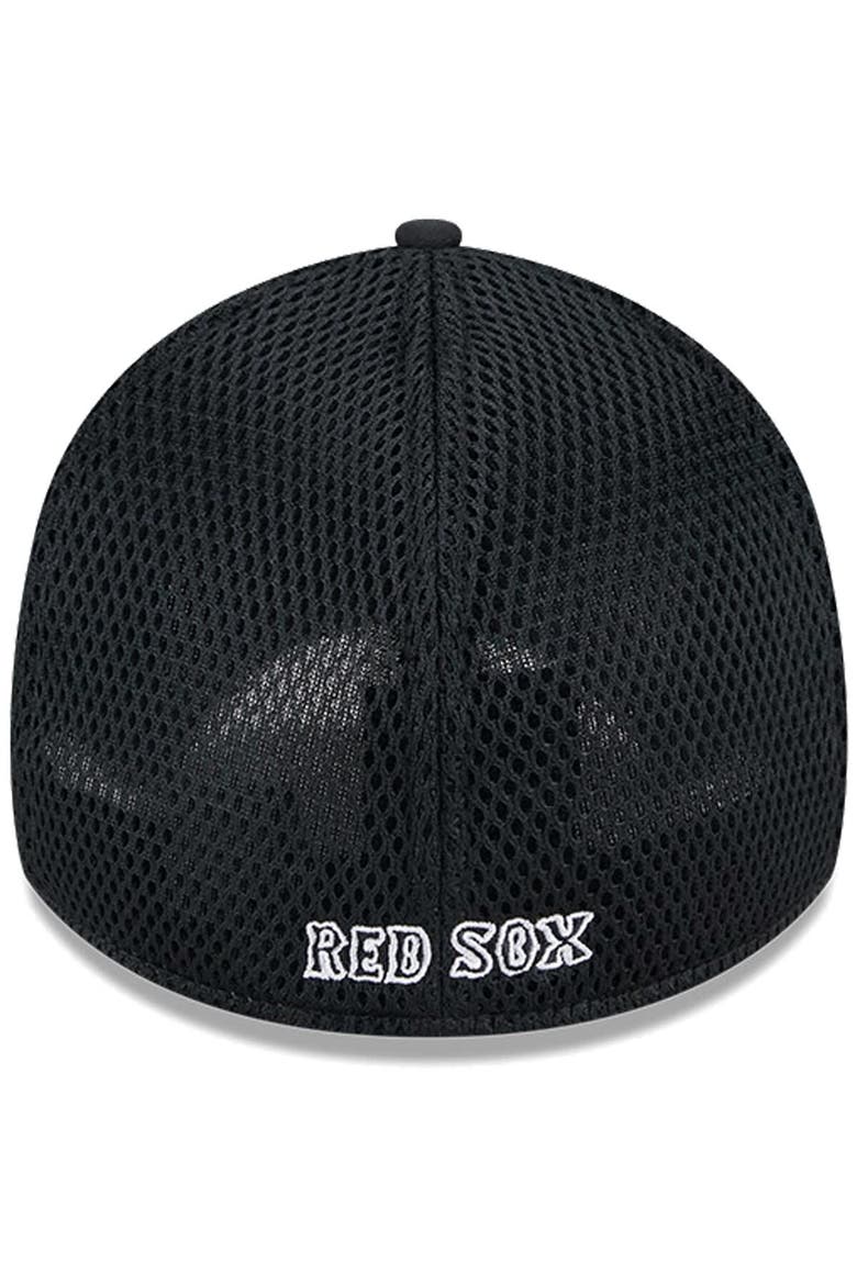 Men's New Era Boston Red Sox Evergreen Black & White Neo 39THIRTY Flex Hat, Alternate, color, Black