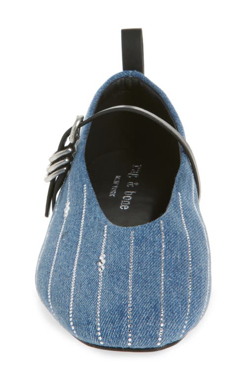 Rag & Bone Spire Mary Jane In Medium Denim