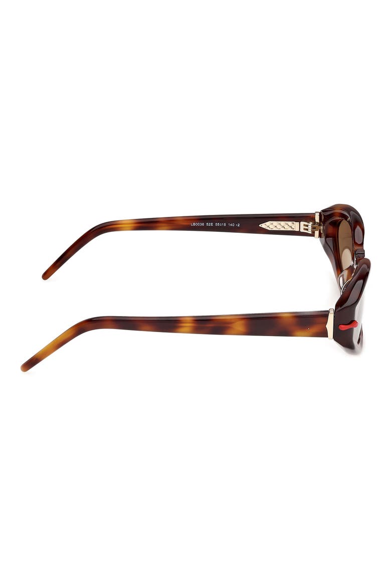55mm Cat Eye Sunglasses, Alternate, color, CLASSIC HAVANA / GOLD / ZEISS