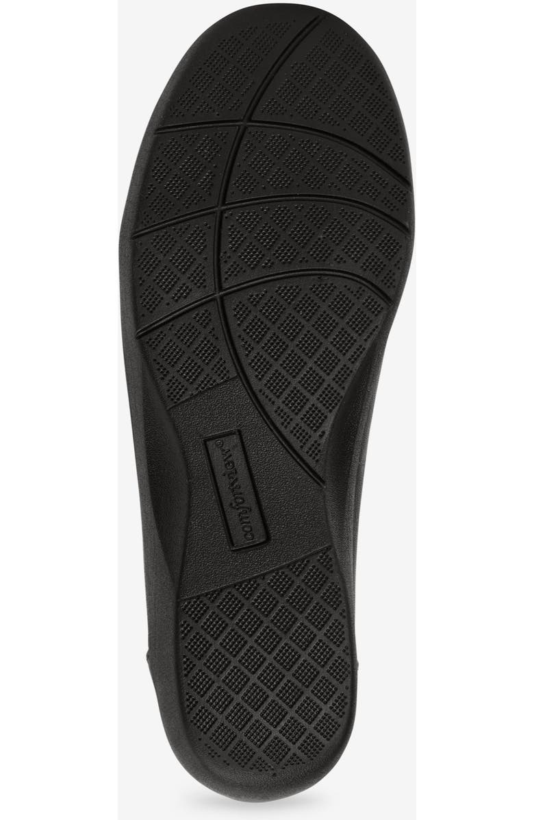 Comfortview The Gab Faux Leather Slip On Flat, Alternate, color, Black