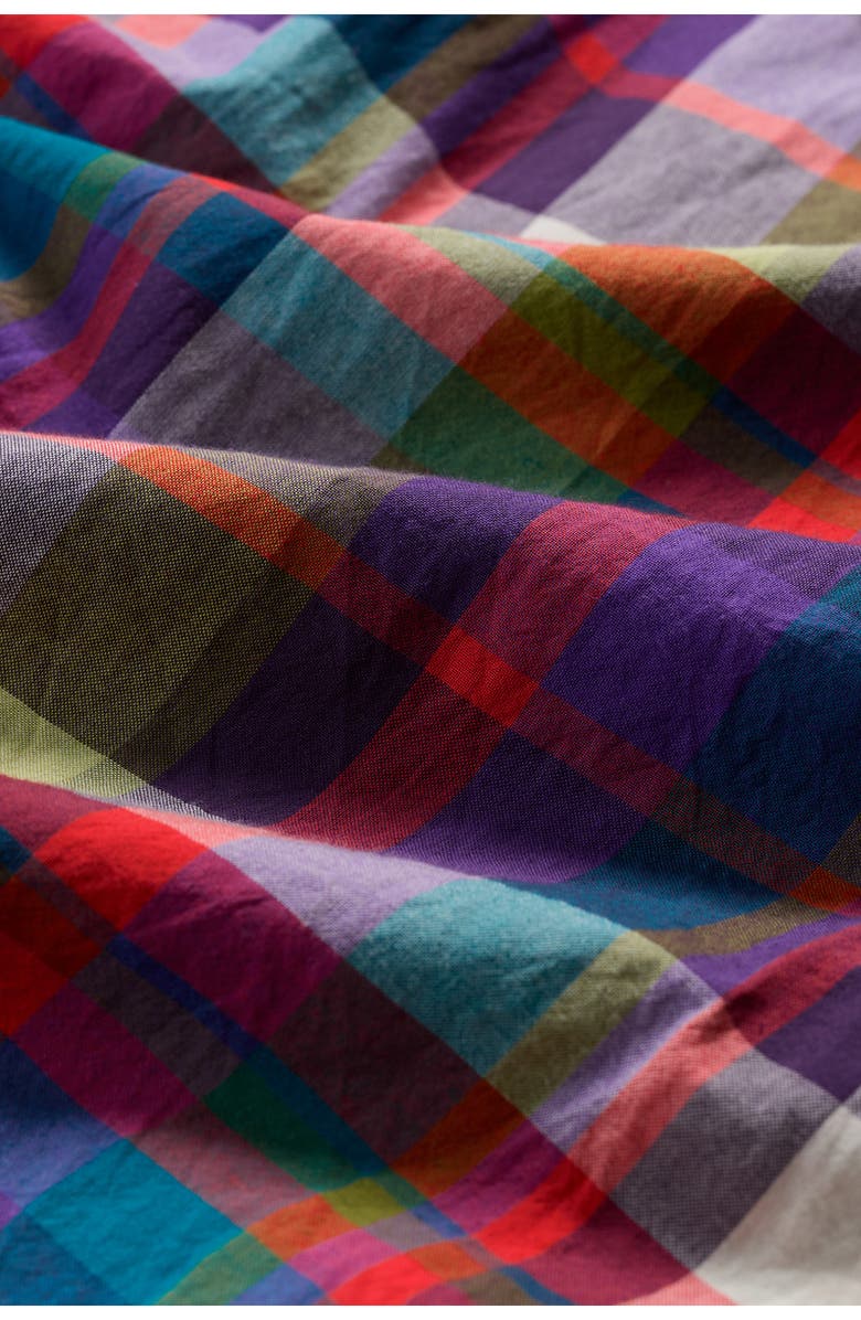 Seasalt Cornwall Jamboree Organic Cotton Chambray Midi Skirt, Alternate, color, Florabunda Multi Damson