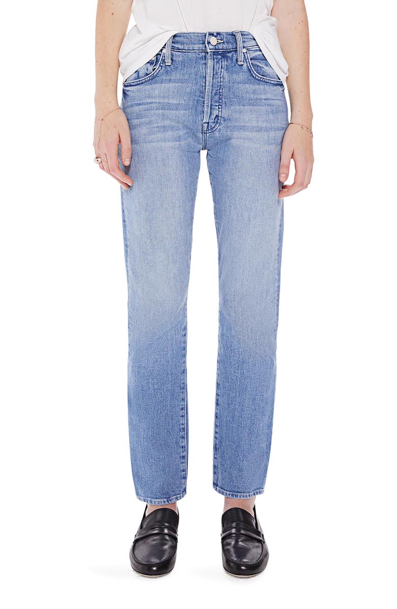 MOTHER Hiker Hover High Waist Slim Straight Leg Jeans, Main, color,
