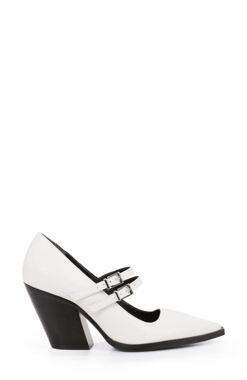 Vince Camuto Gessyca Double Buckle Pump In Coconut Cream