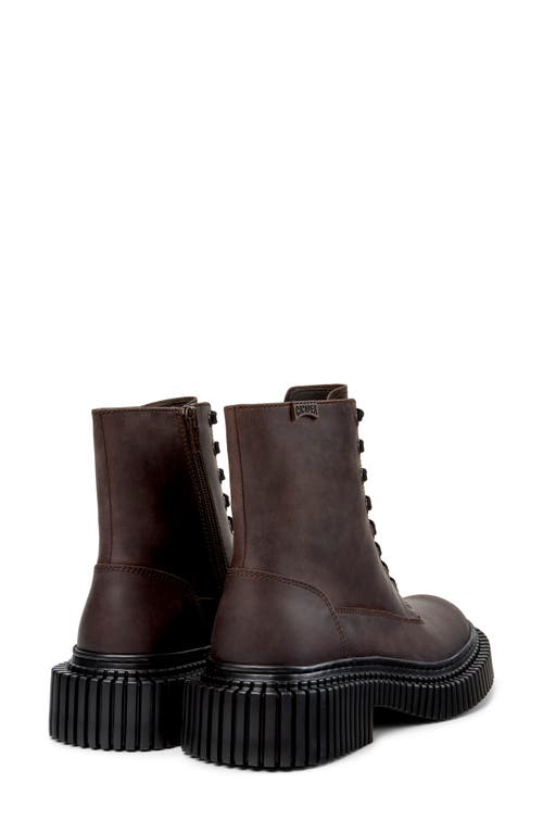 Camper Pix Berlin Lace-up Boots In Brown