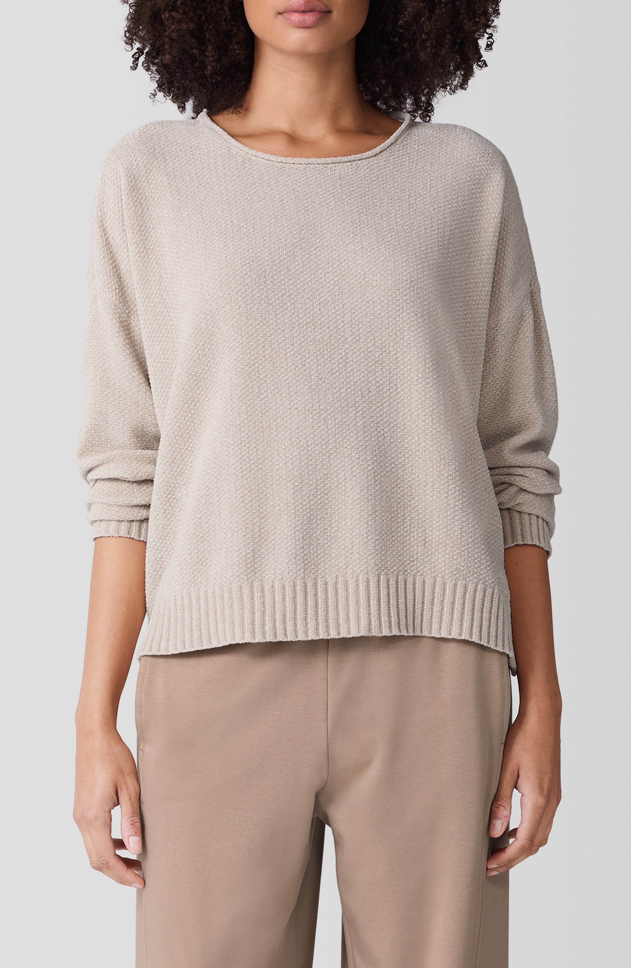 Eileen Fisher Organic Cotton Chenille Sweater