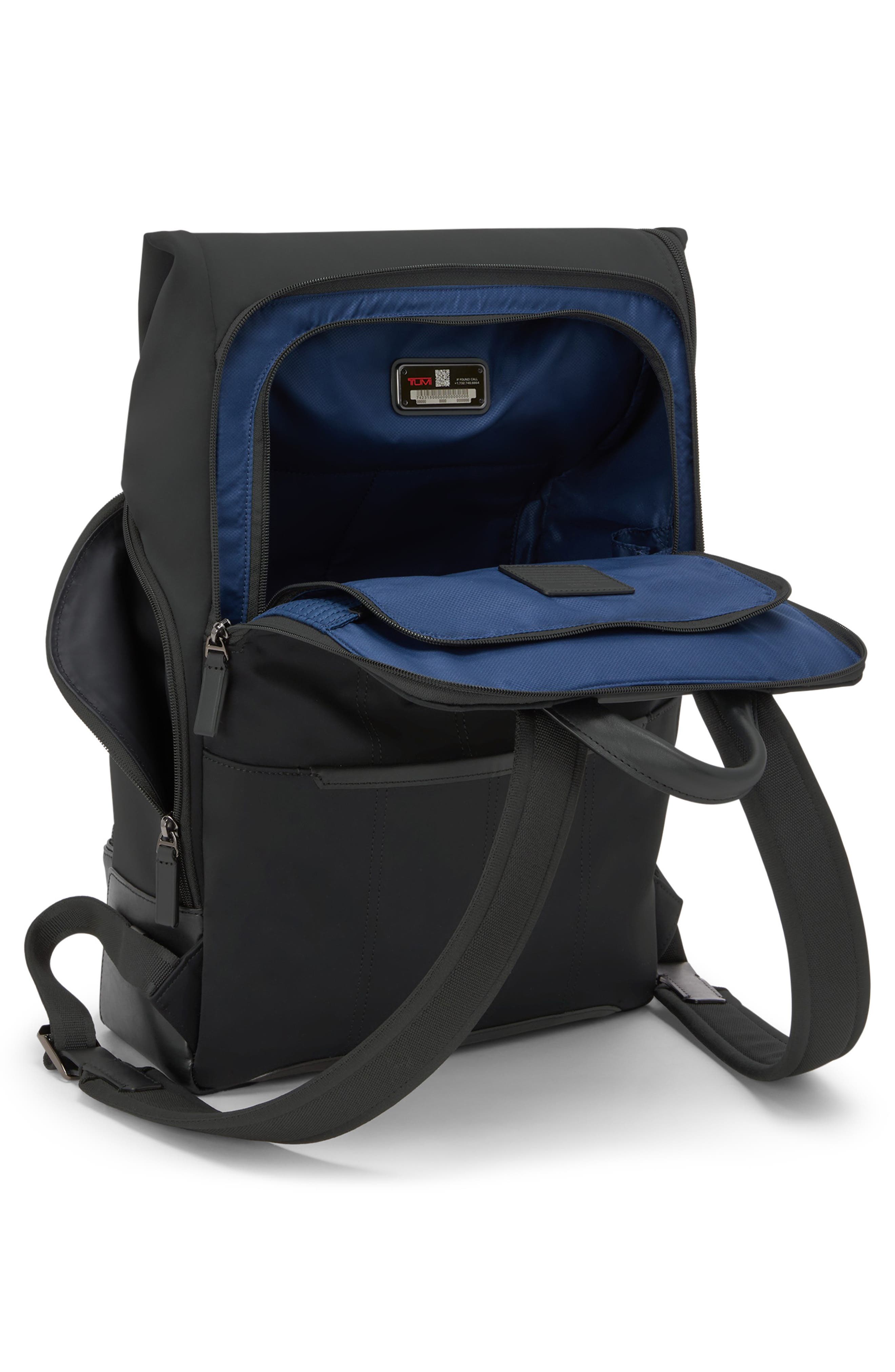 TUMI Osborn Roll Top Backpack, Alternate, color, Midnight/ Black