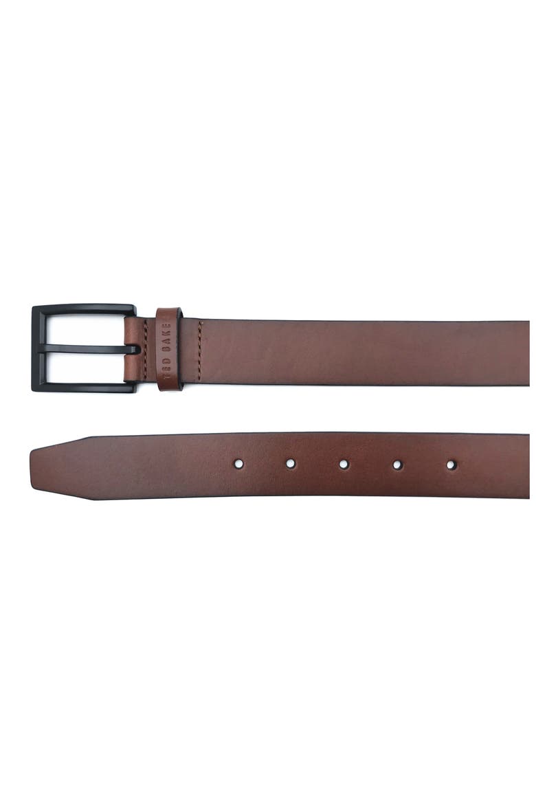 Leather Belt, Alternate, color, COGNAC