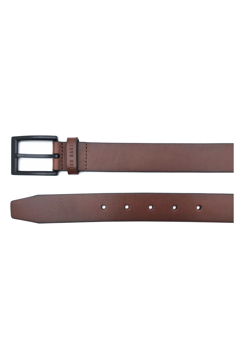 Ted Baker London Leather Belt, Alternate, color, Cognac