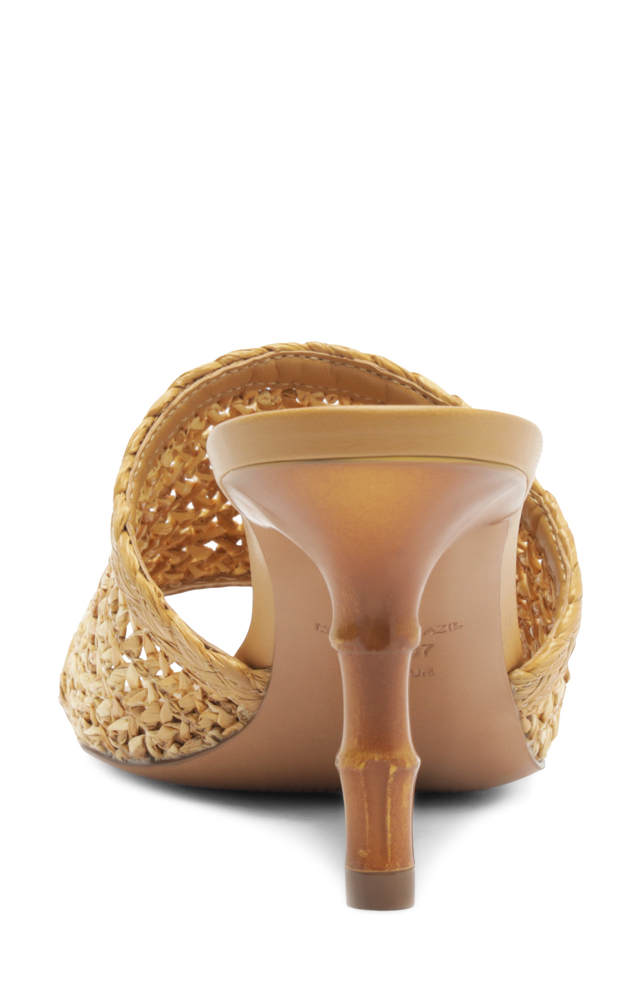 Arezzo Zula Woven Sandal, Alternate, color, Natural/ Caramel