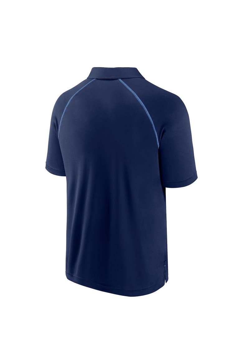 Men's Fanatics Navy Tampa Bay Rays Strong Alone Raglan Polo, Alternate, color, Navy