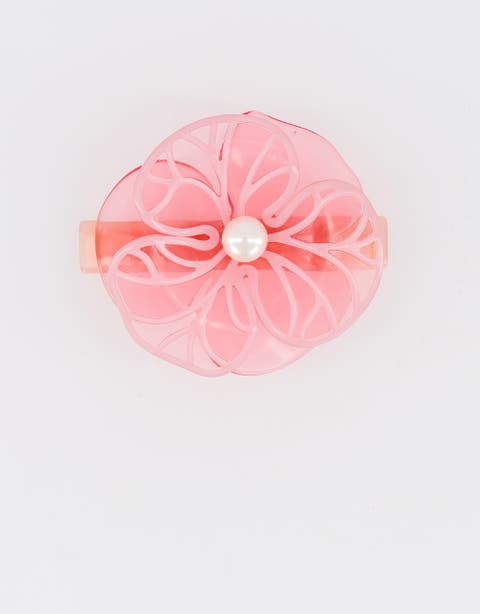 Boheme camelia acetate hair barette