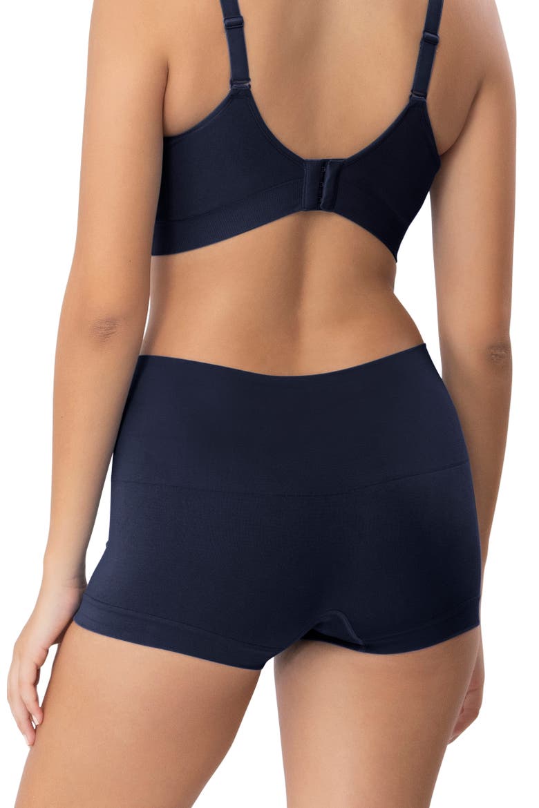 Smoothing At Waist Boyshort, Alternate, color, Navy