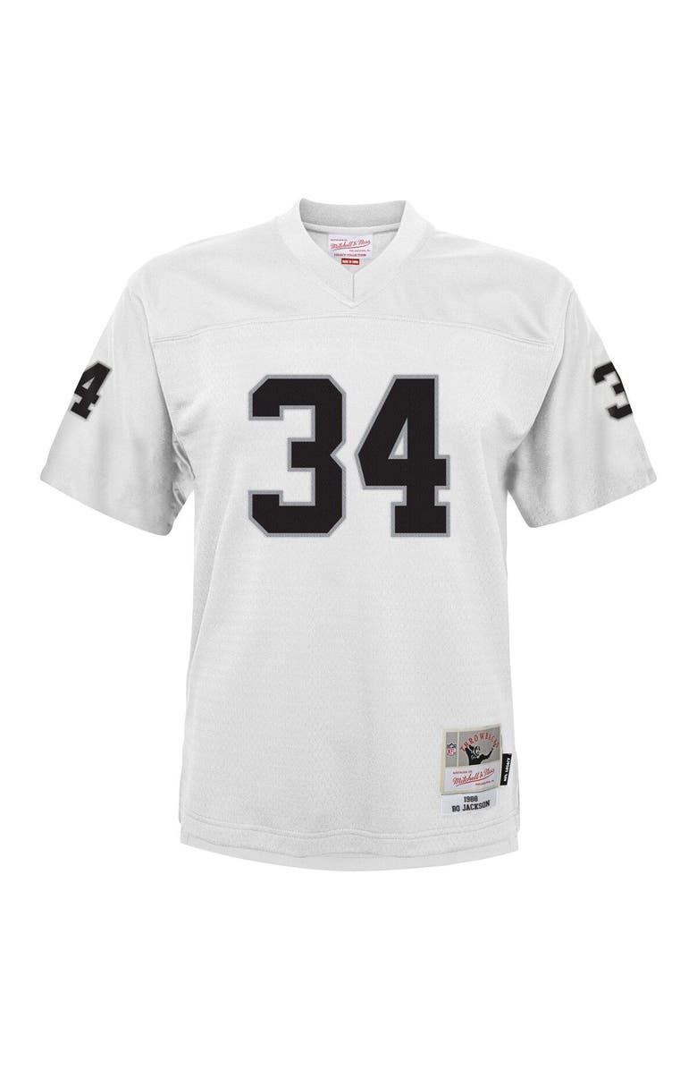 Mitchell & Ness Youth Mitchell & Ness Bo Jackson White Las Vegas Raiders 1988 Retired Player Legacy Jersey, Alternate, color, White