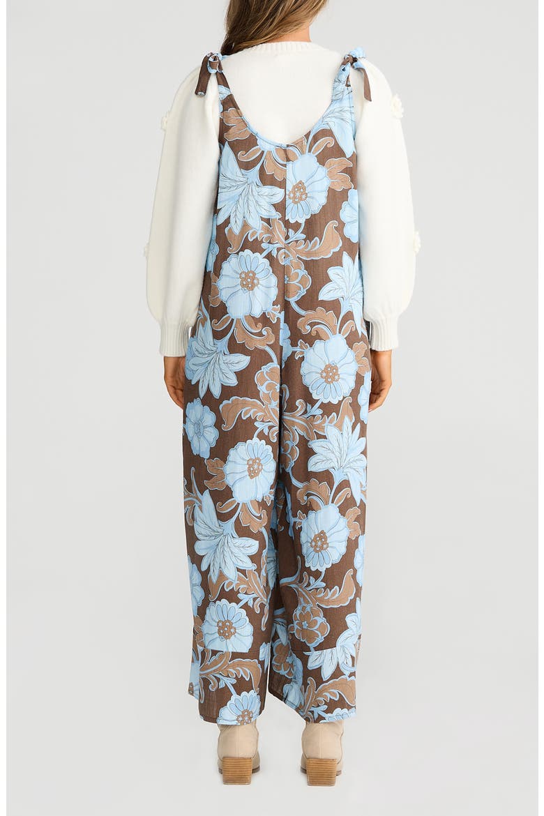 Temple Wide Leg Jumpsuit, Alternate, color, CHOCOLATE IBIZA