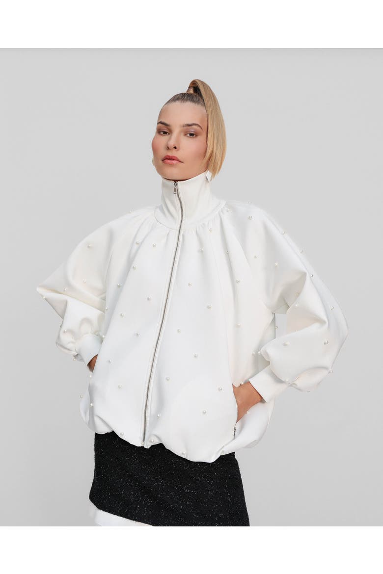 Leucothea Pearly Bomber, Alternate, color, Ivory