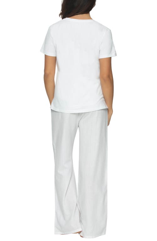 Felina Mirielle Pajamas In White