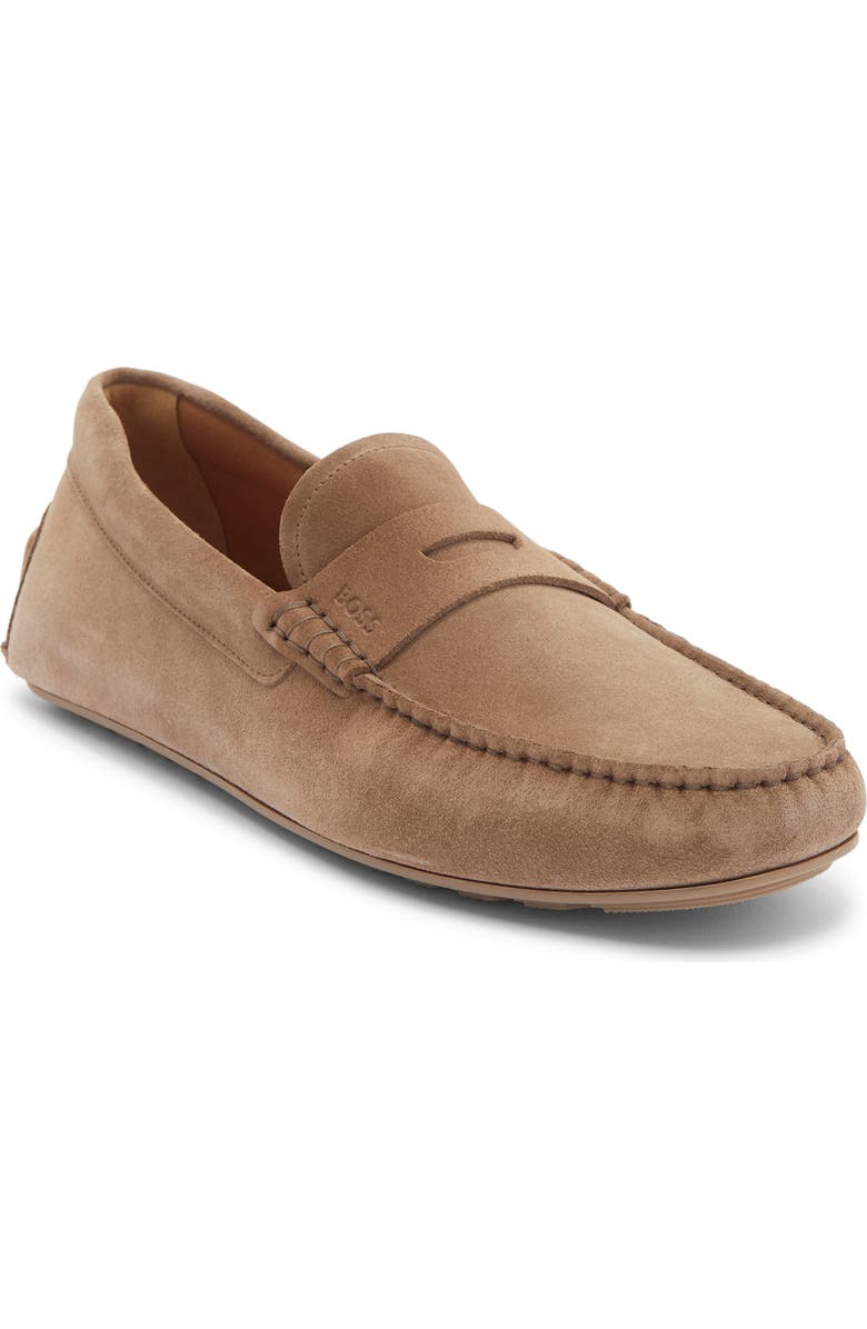 BOSS Noel Penny Loafer, Main, color, Med Bge