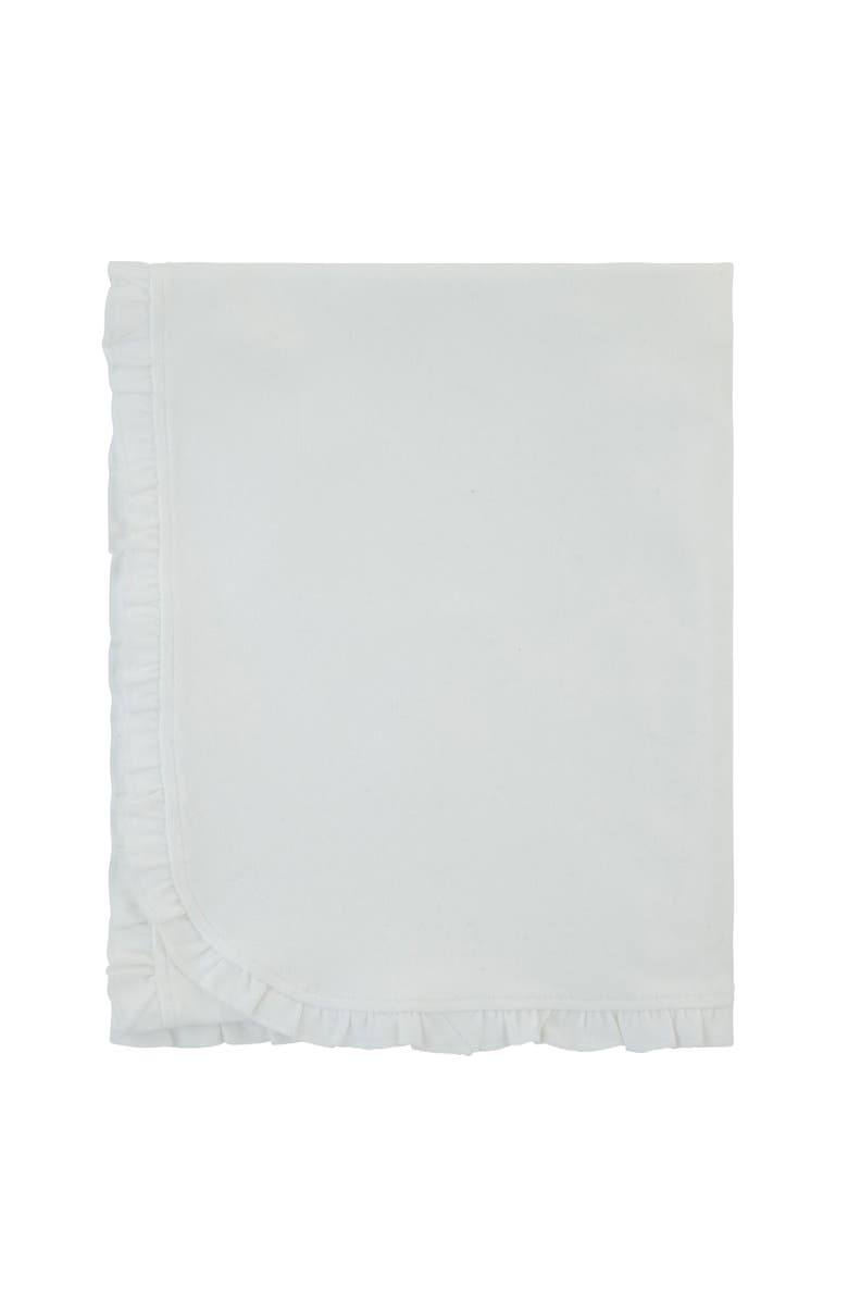 NoggiWear Side Ruffle Blanket, Main, color, Ivory