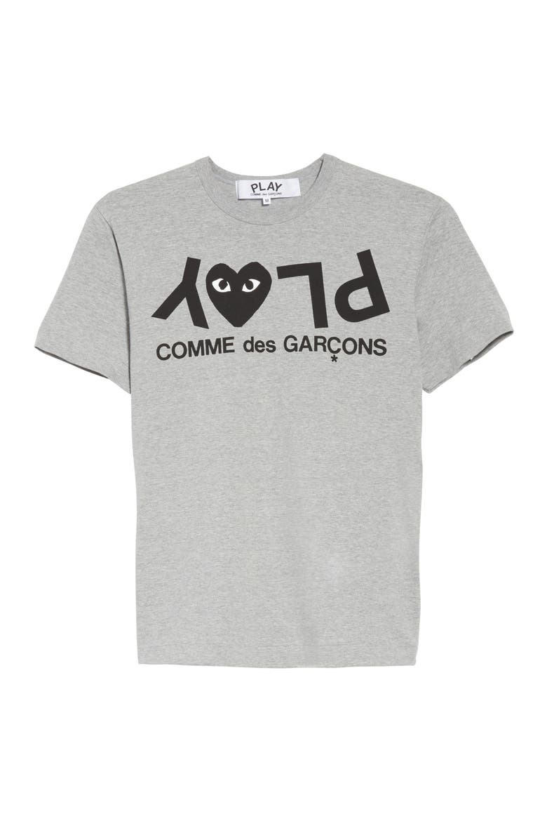 Upside Down Graphic Tee, Alternate, color, GREY
